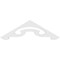 Ekena Millwork Pitch Northwest Architectural Grade PVC Gable Pediment, 36"W x 10 1/2"H x 1"P (7/12) GPP036X011X100NOR - alternate 3